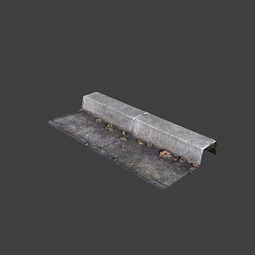 Modular Curb Photoscan 3D model