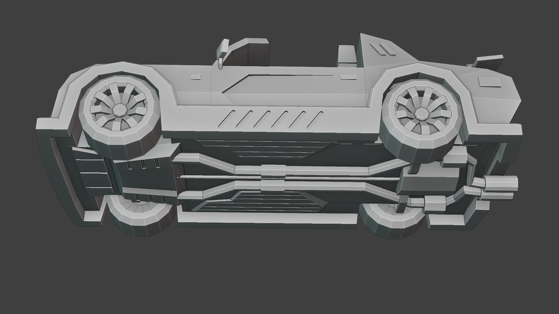 customizable race car Low-poly 3D model_29