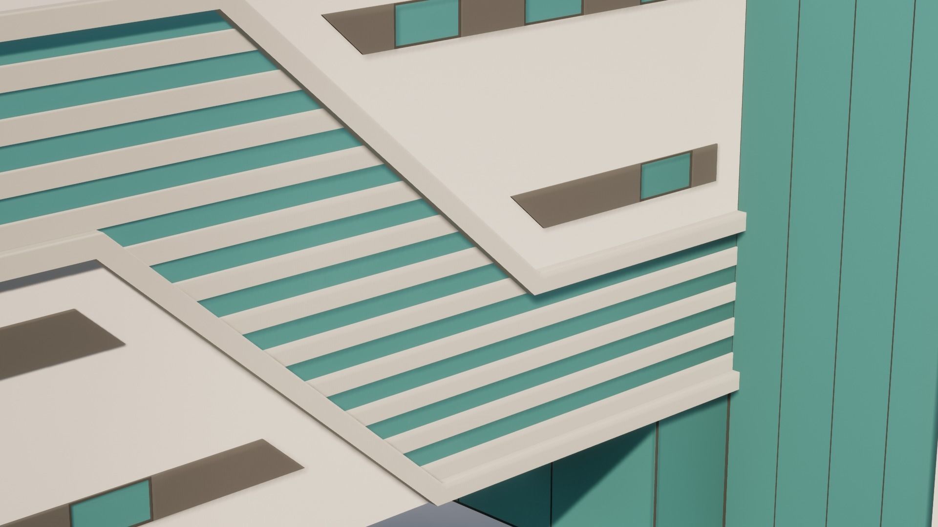 Low Poly Apartments - ED Model 7 Low-poly 3D model_35