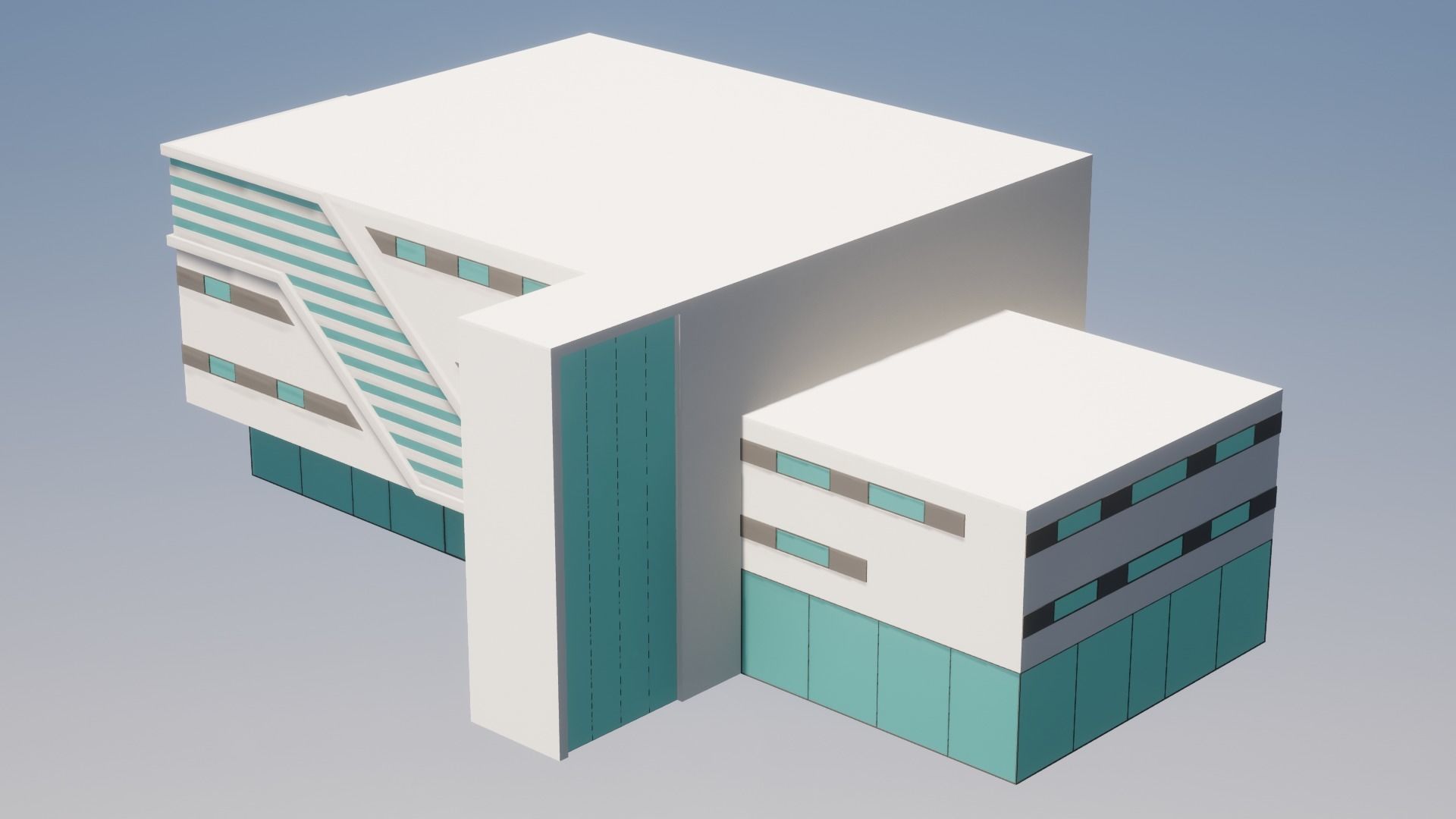 Low Poly Apartments - ED Model 7 Low-poly 3D model_2