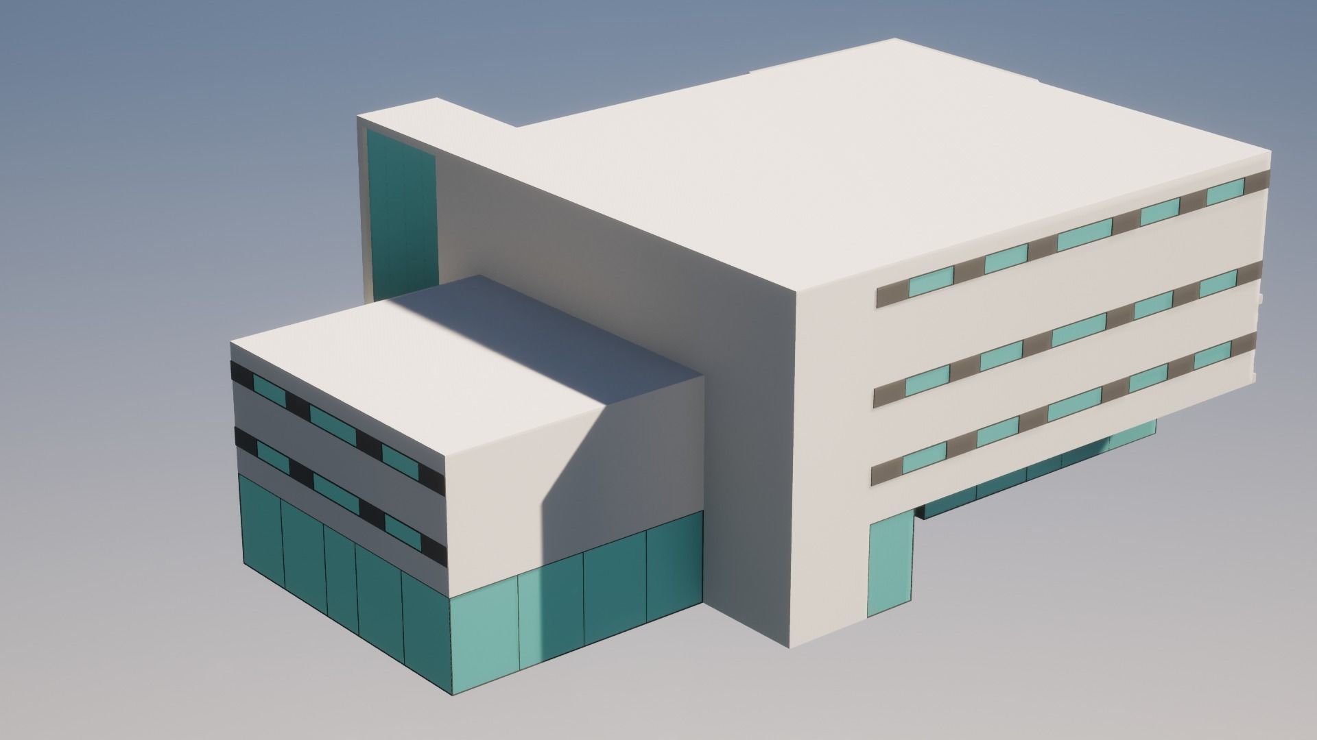 Low Poly Apartments - ED Model 7 Low-poly 3D model_3