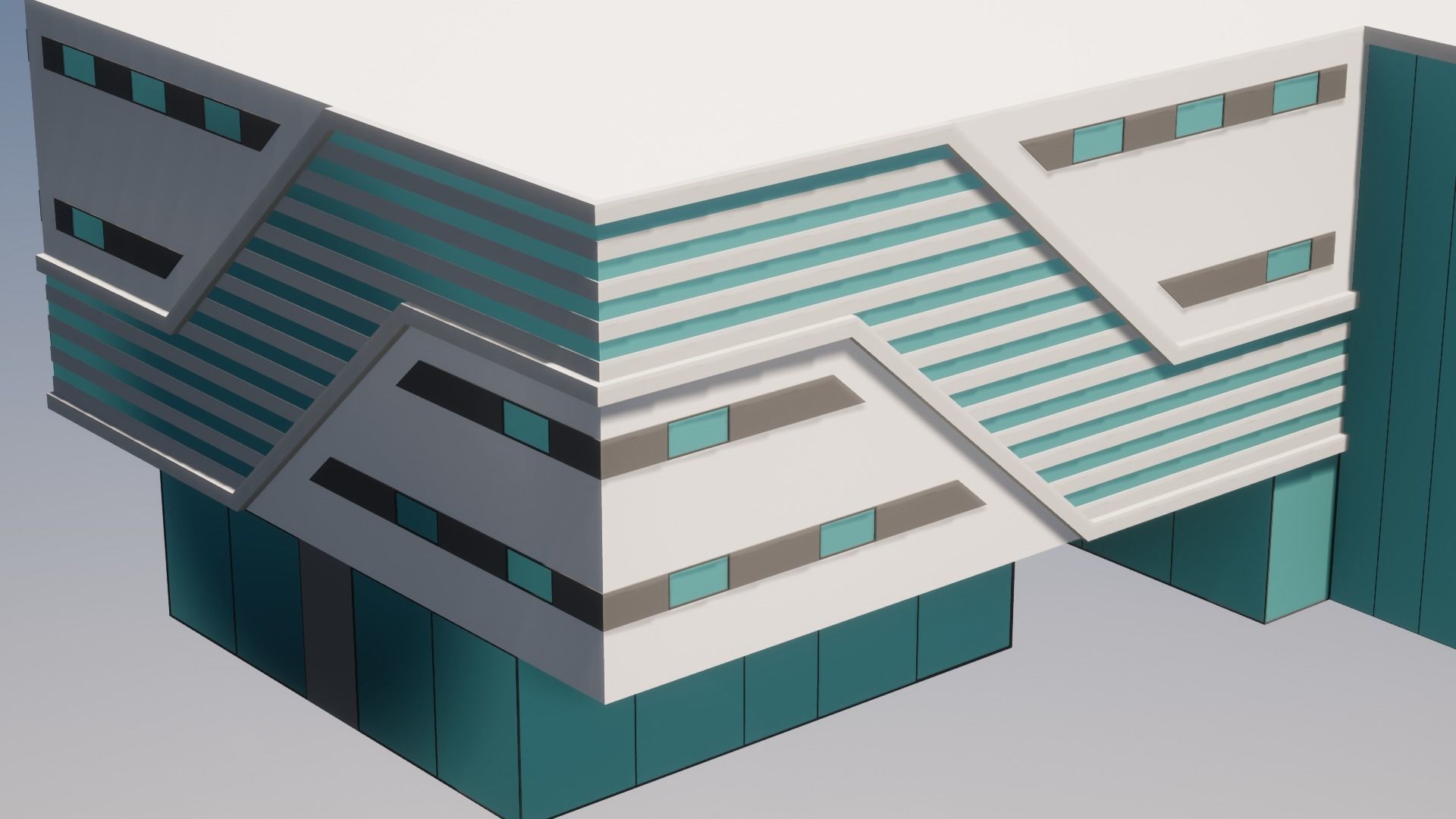 Low Poly Apartments - ED Model 7 Low-poly 3D model_4