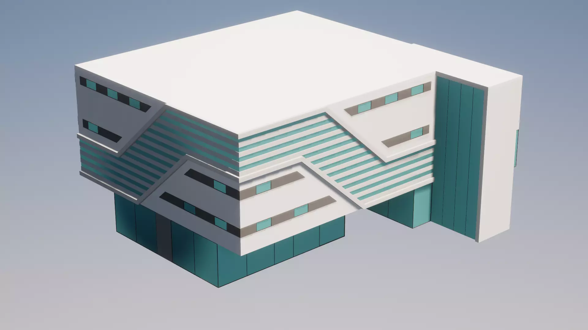 Low Poly Apartments - ED Model 7 Low-poly 3D model_0