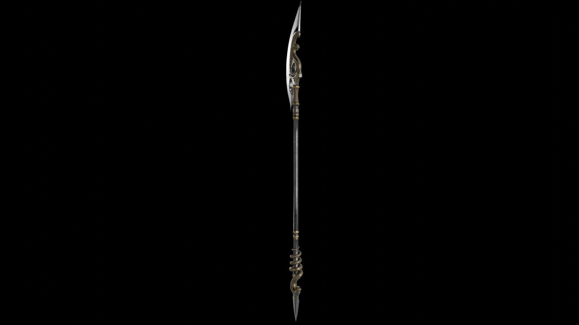 Spear 01 Low-poly 3D model_5