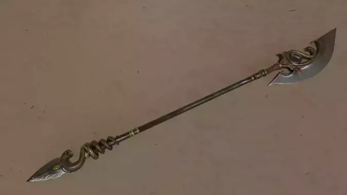Spear 01 Low-poly 3D model