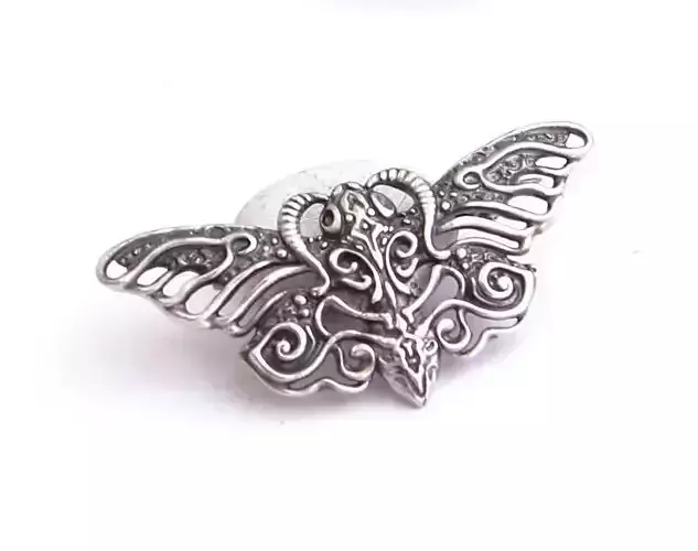 Butterfly or moth brooch without stones