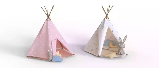 Kids Tent Wigwam  3D model