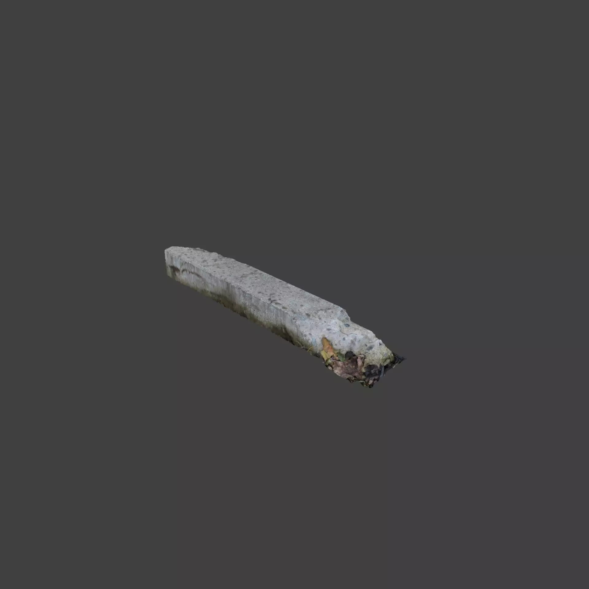 Modular Curb End Photoscan 3D model_0