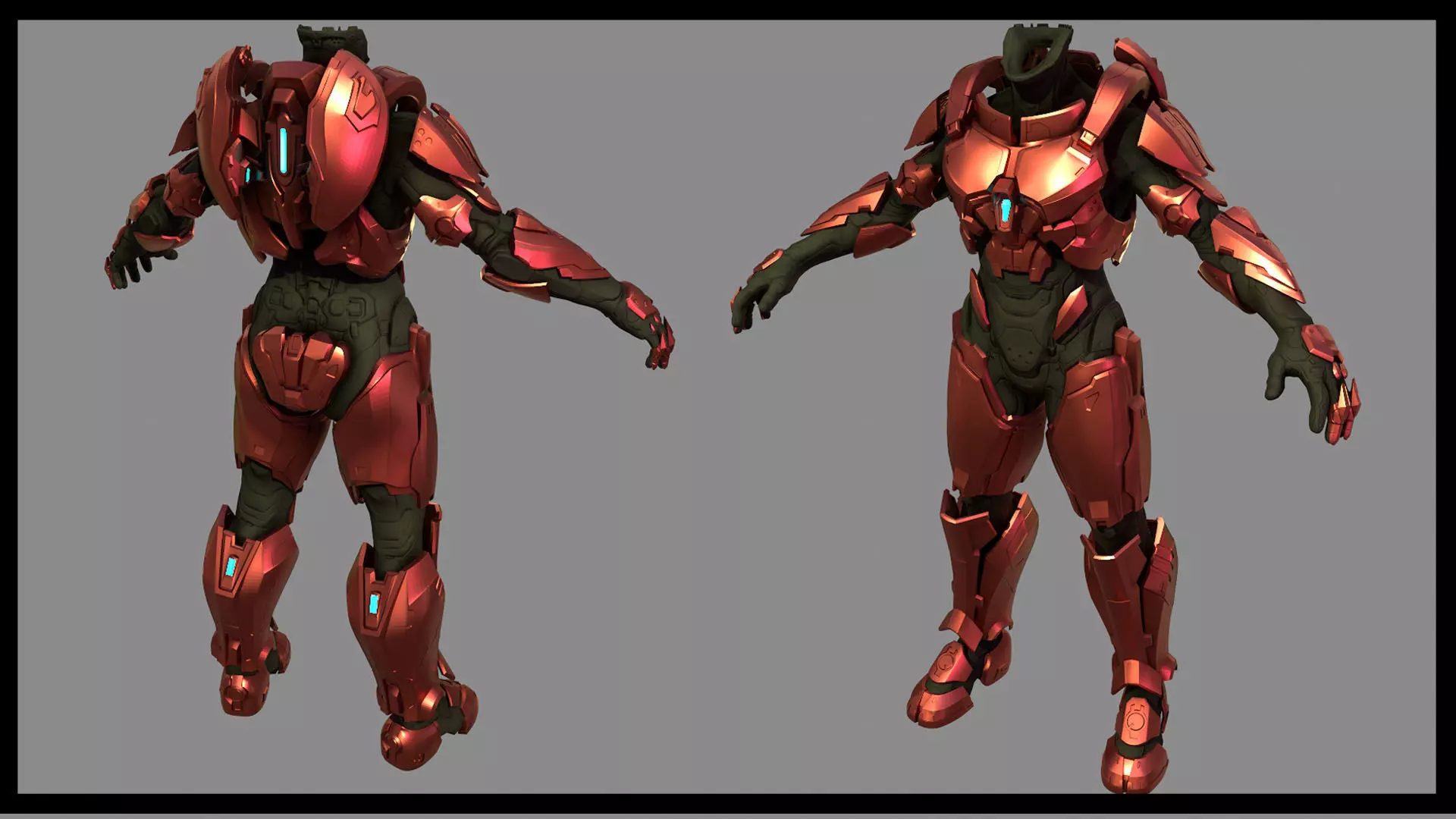 Halo 5 Guardians Hellcat Armor 3D model 3D printable | CGTrader