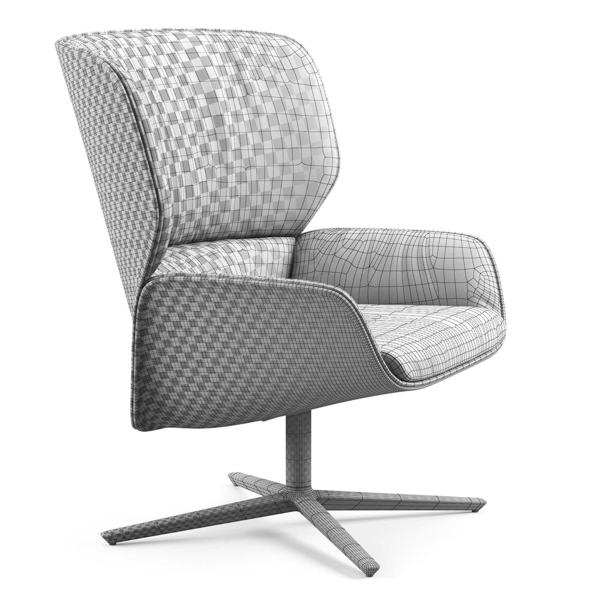 Andreu world Nuez lounge bio 2742 3D model_10