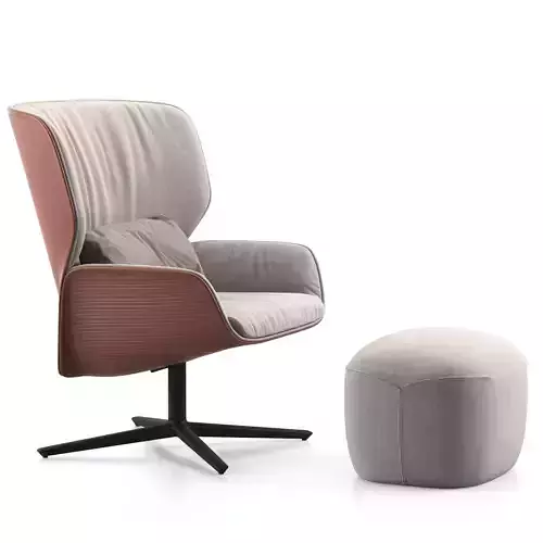 Andreu world Nuez lounge bio 2742 3D model