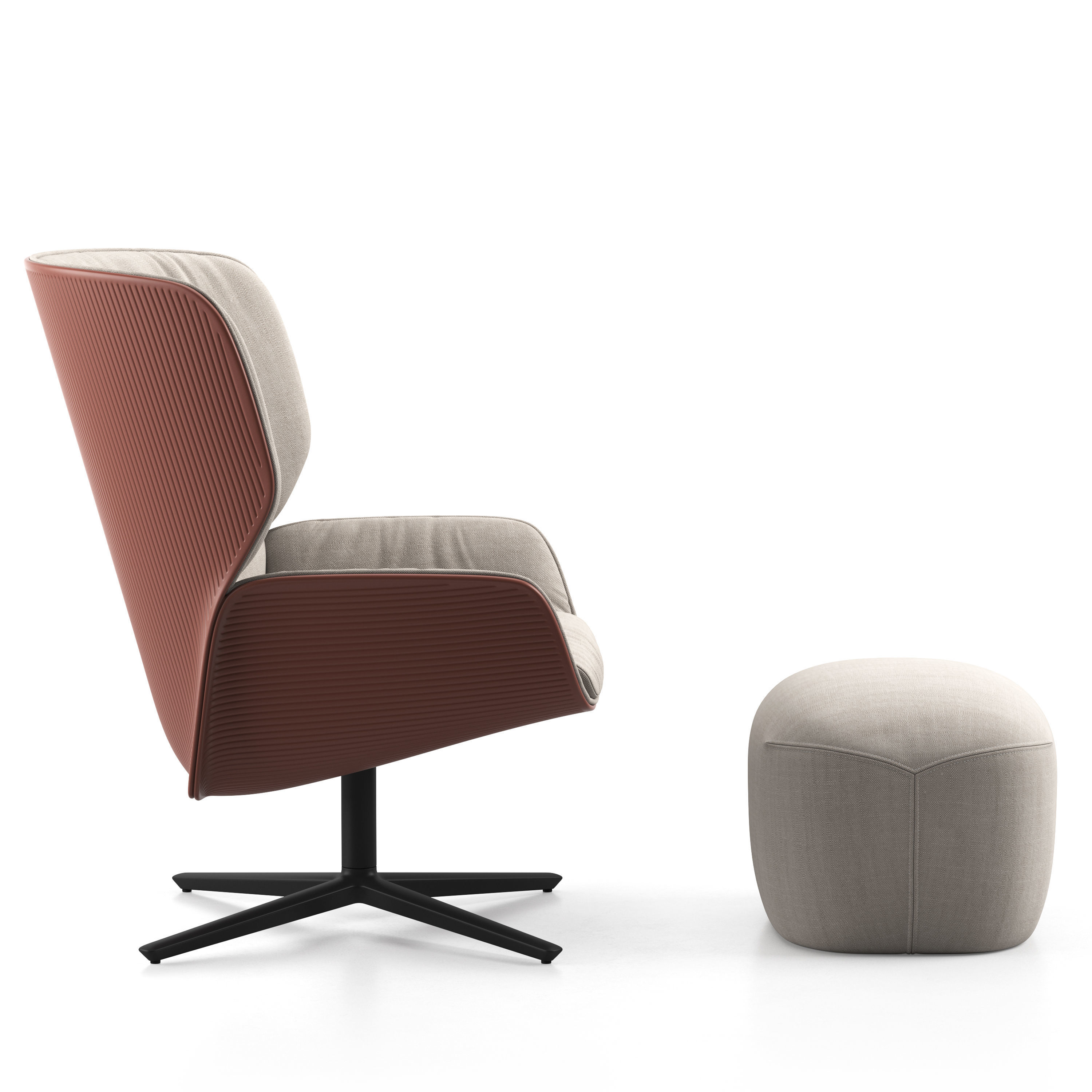 Andreu world Nuez lounge bio 2742 3D model_1