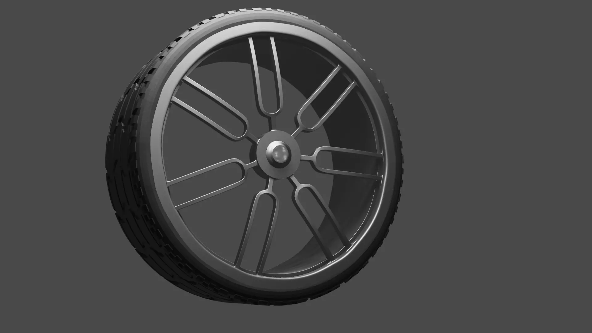 Two spoke sport wheels Free low-poly 3D model