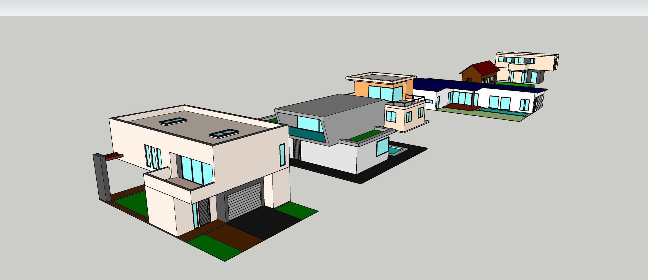 Low Poly Building Set - 15 Building 3D Model Collection_24