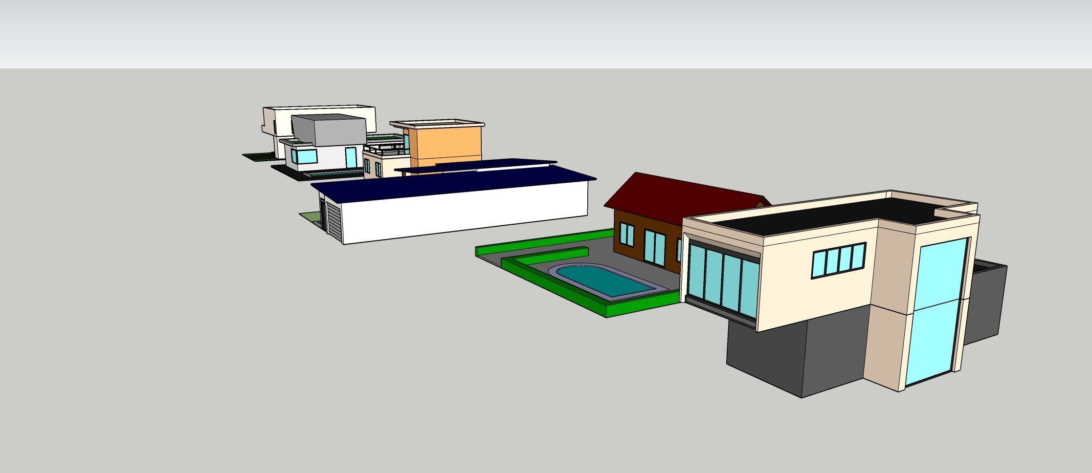 Low Poly Building Set - 15 Building 3D Model Collection_26