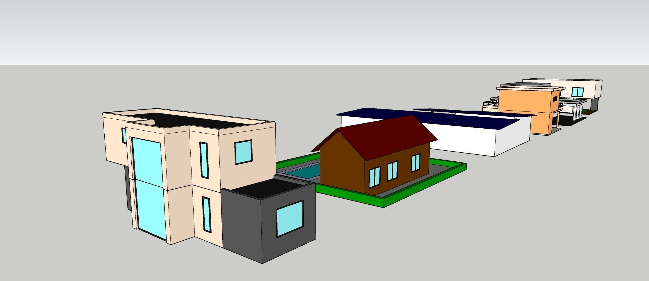 Low Poly Building Set - 15 Building 3D Model Collection_32