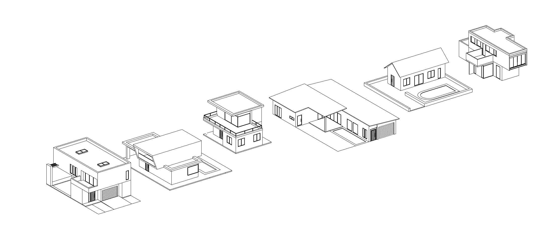 Low Poly Building Set - 15 Building 3D Model Collection_28