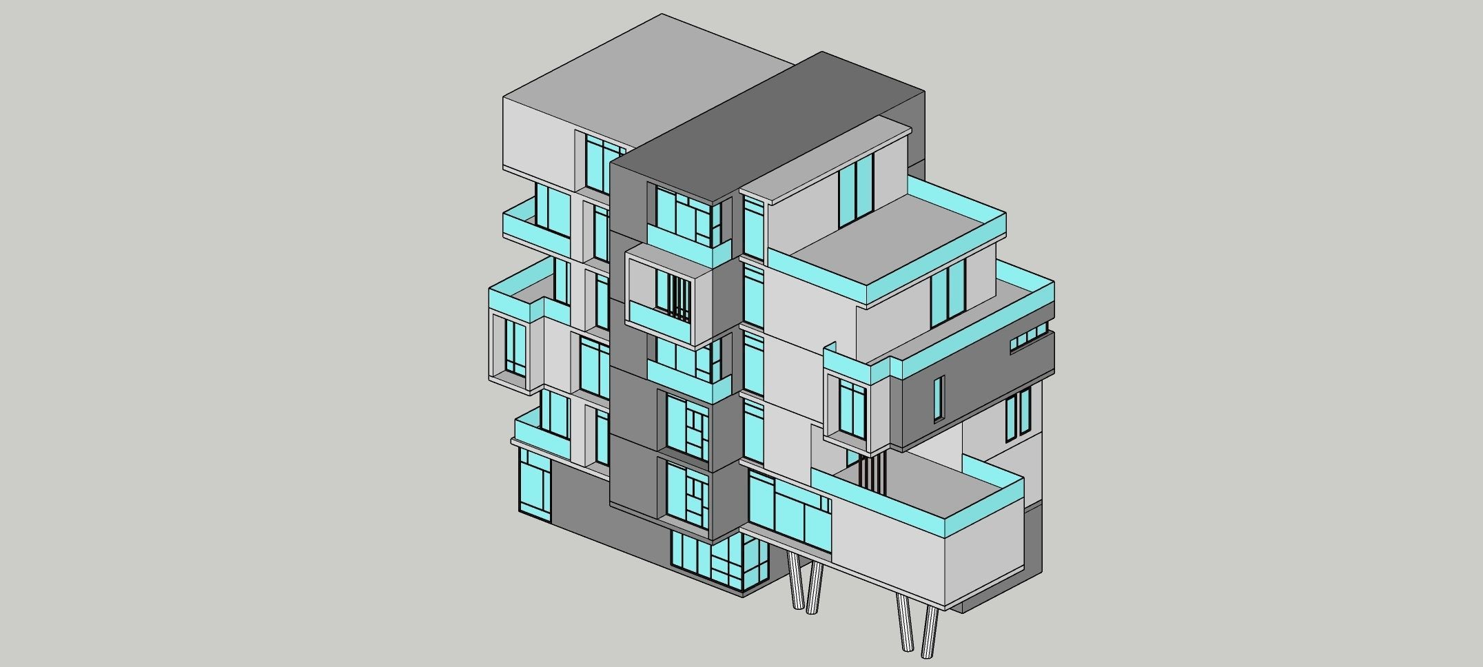 Low Poly Building Set - 15 Building 3D Model Collection_67