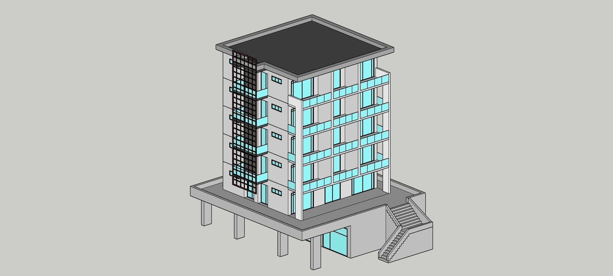 Low Poly Building Set - 15 Building 3D Model Collection_55