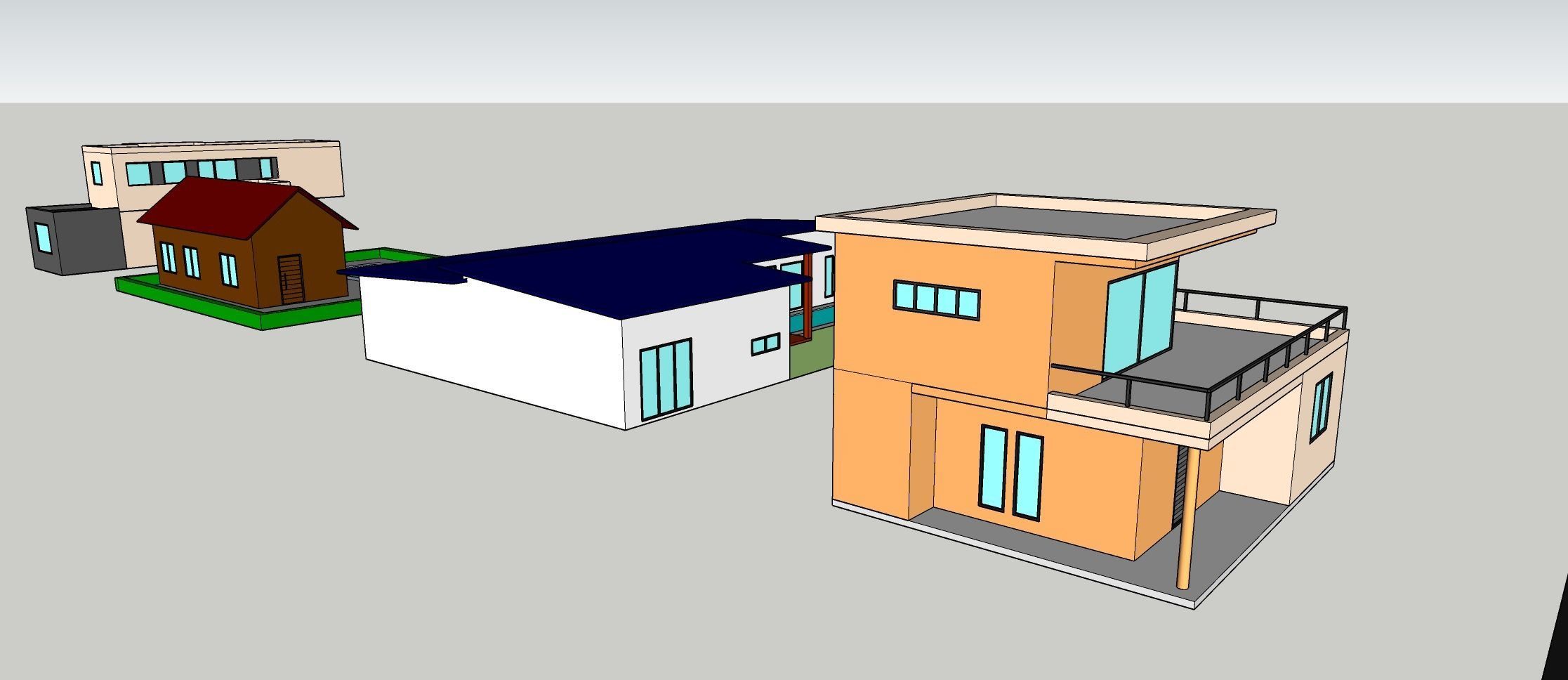 Low Poly Building Set - 15 Building 3D Model Collection_34