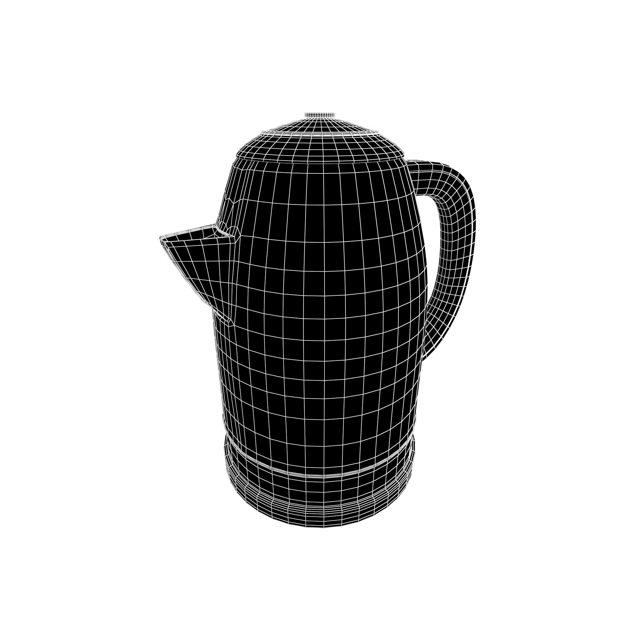 Cartoon Electric Kettle v1 001 Low-poly 3D model_5