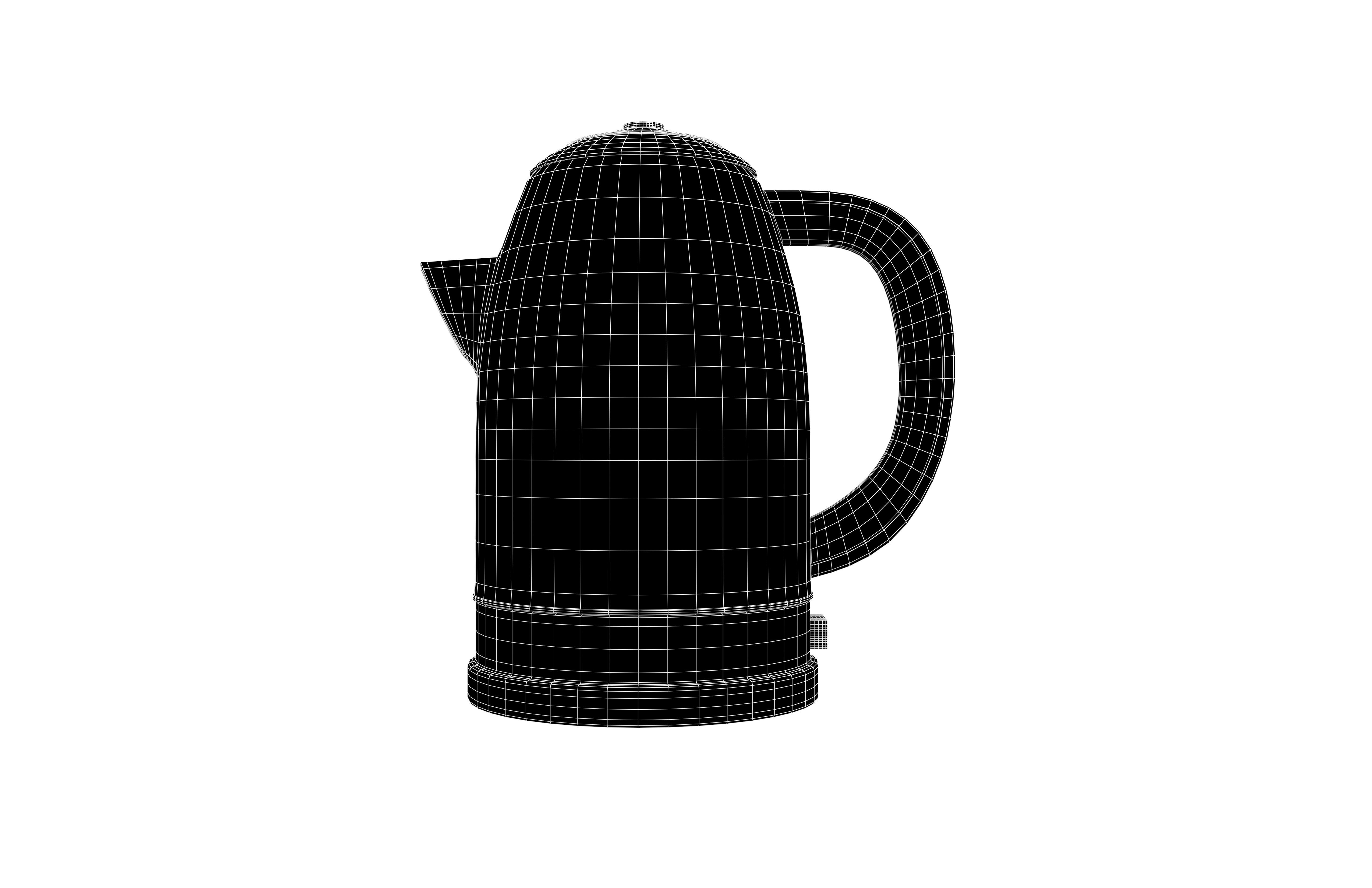 Cartoon Electric Kettle v1 001 Low-poly 3D model_6