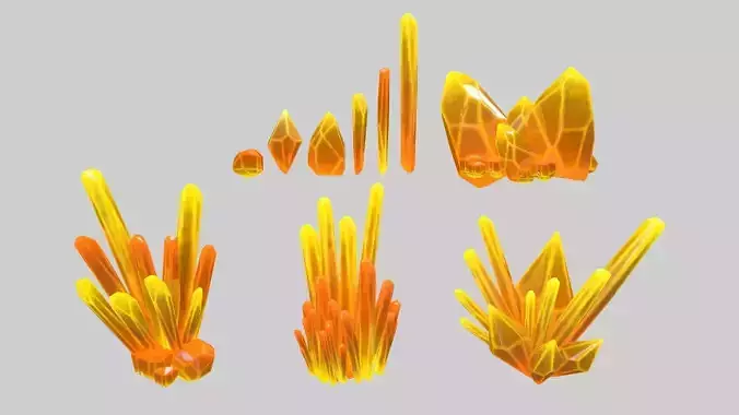 Crystal Set orange sword