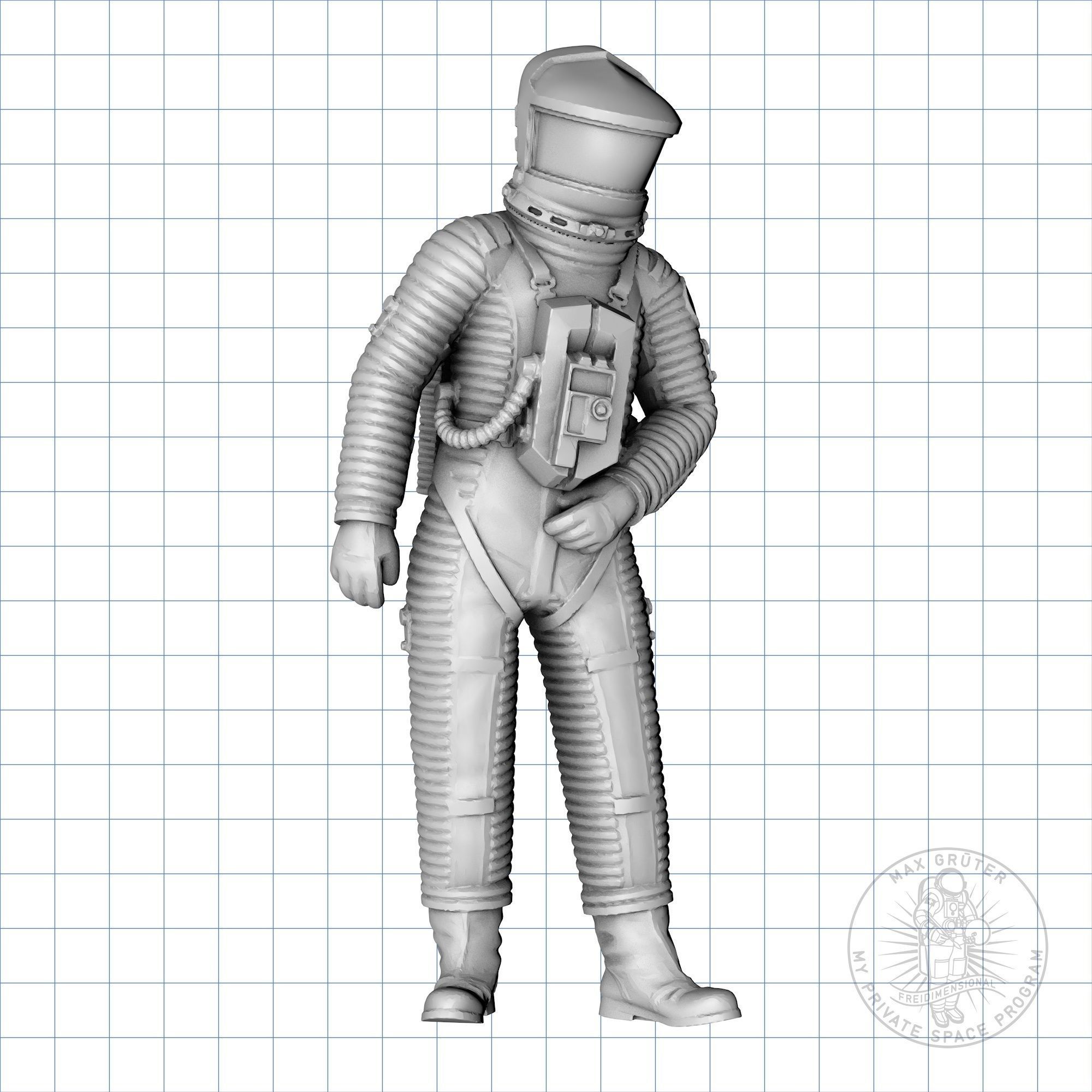Lunar Astronaut Set - 2001 A Space Odyssey 3D print model_8