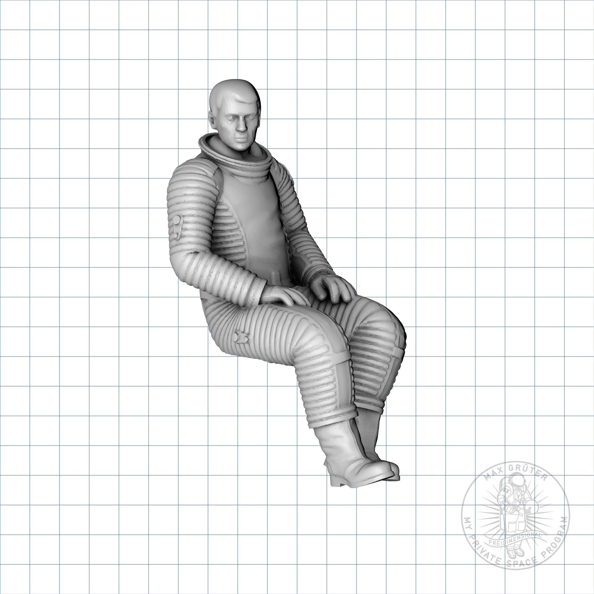 Lunar Astronaut Set - 2001 A Space Odyssey 3D print model_11