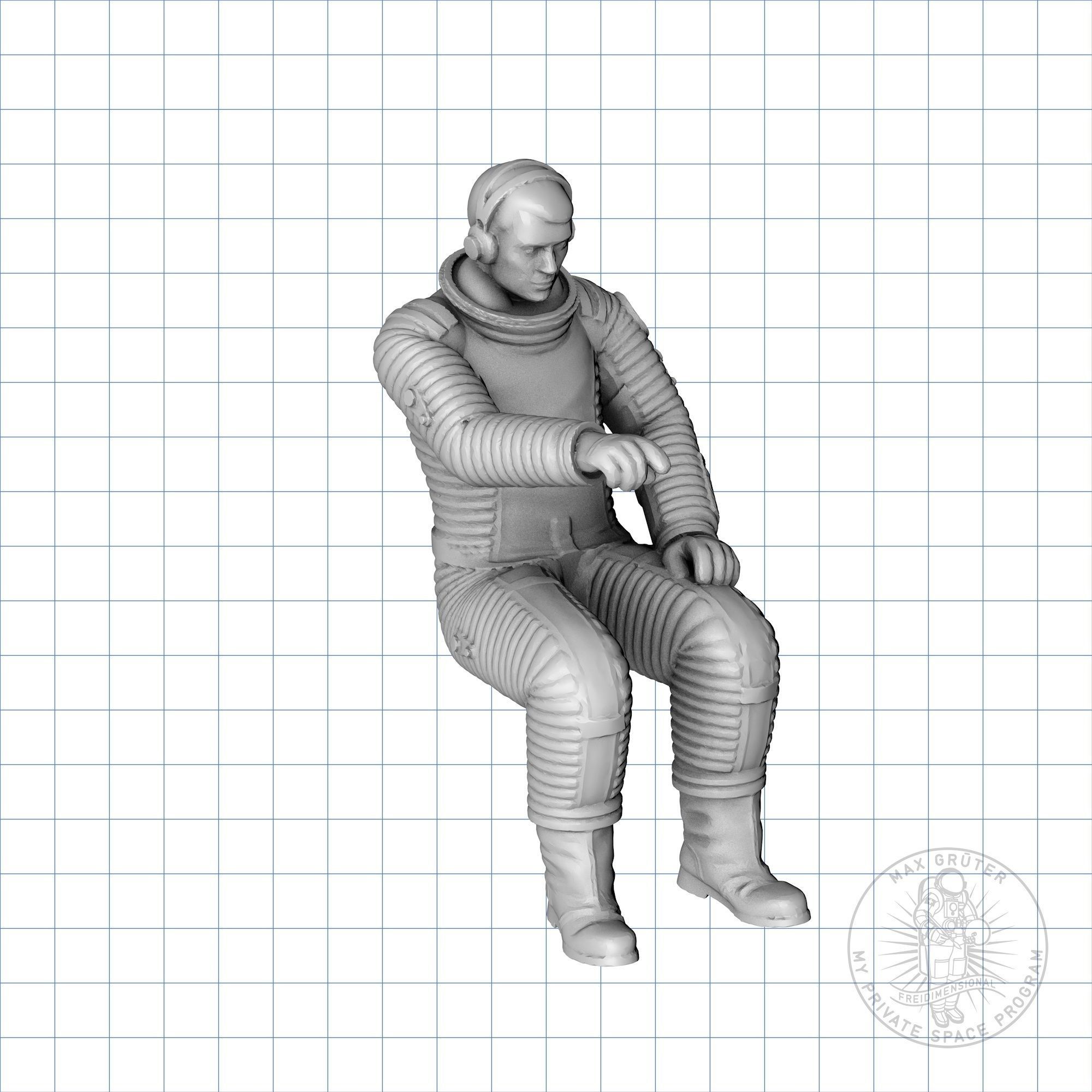 Lunar Astronaut Set - 2001 A Space Odyssey 3D print model_14