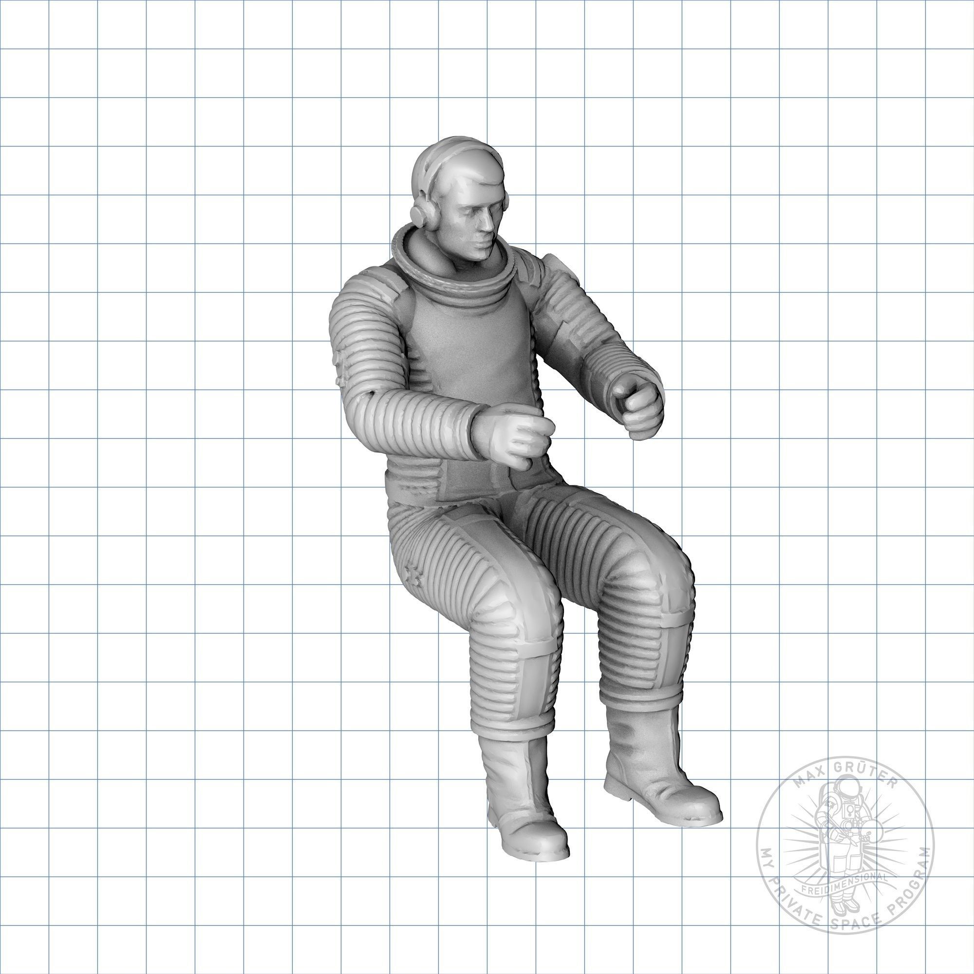 Lunar Astronaut Set - 2001 A Space Odyssey 3D print model_13