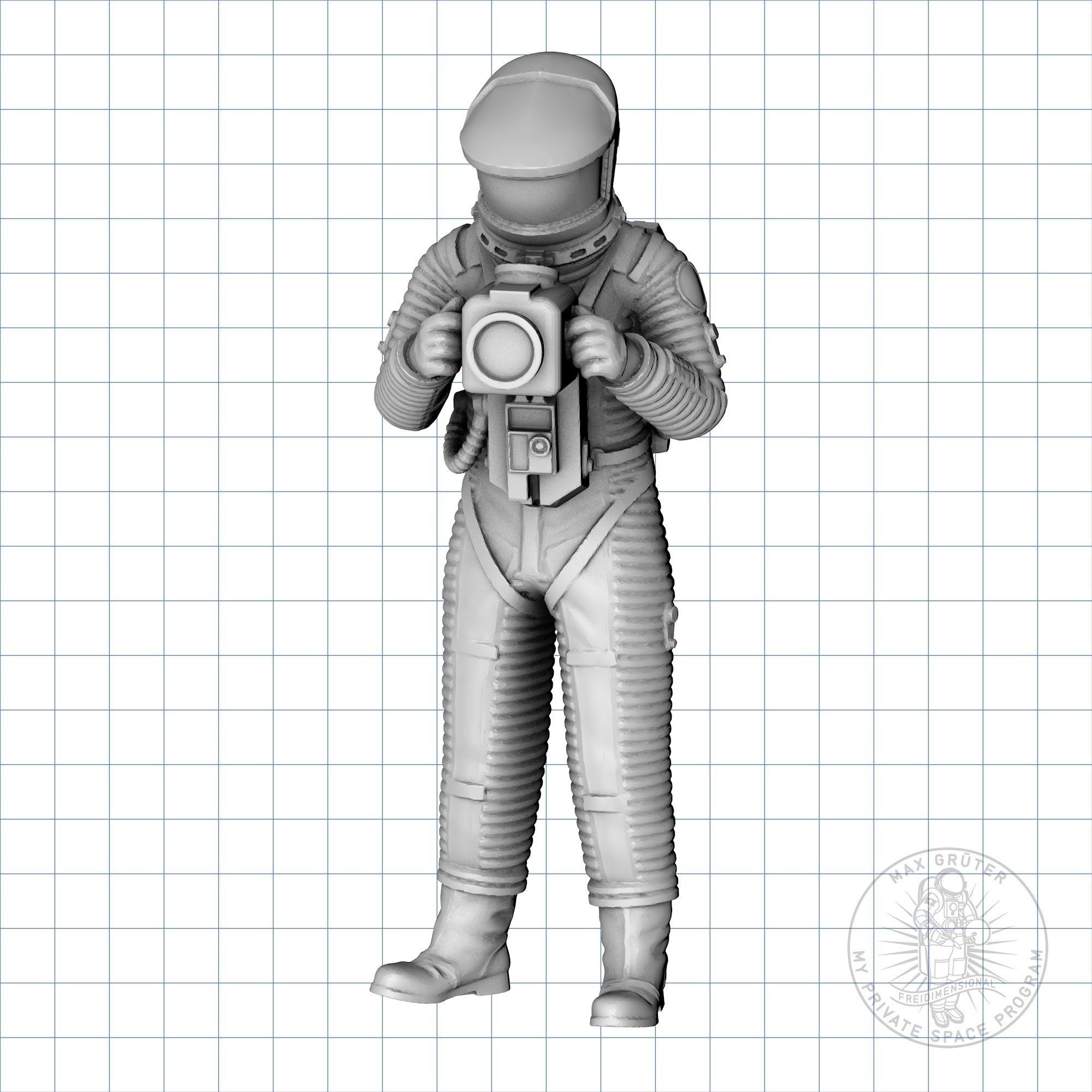Lunar Astronaut Set - 2001 A Space Odyssey 3D print model_4