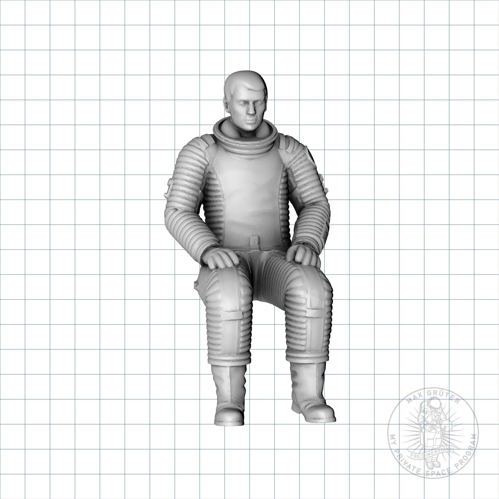 Lunar Astronaut Set - 2001 A Space Odyssey 3D print model_12