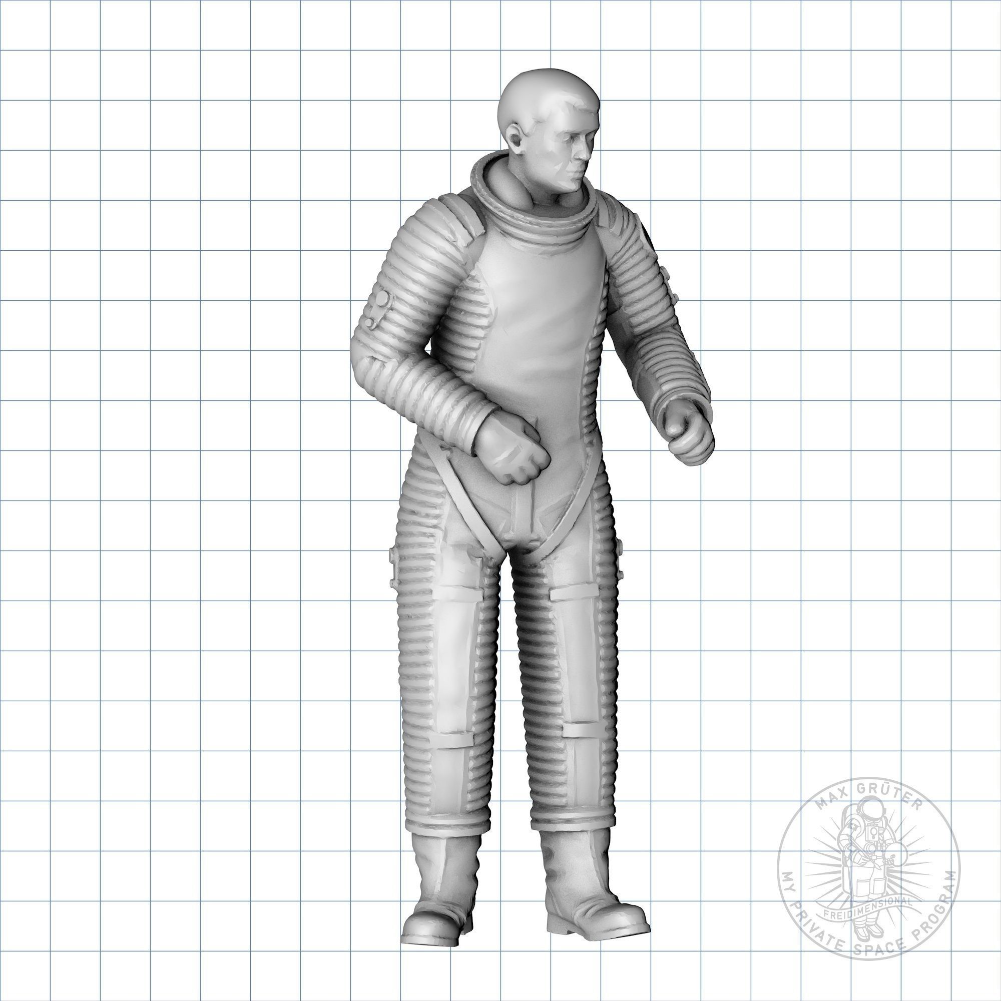 Lunar Astronaut Set - 2001 A Space Odyssey 3D print model_15