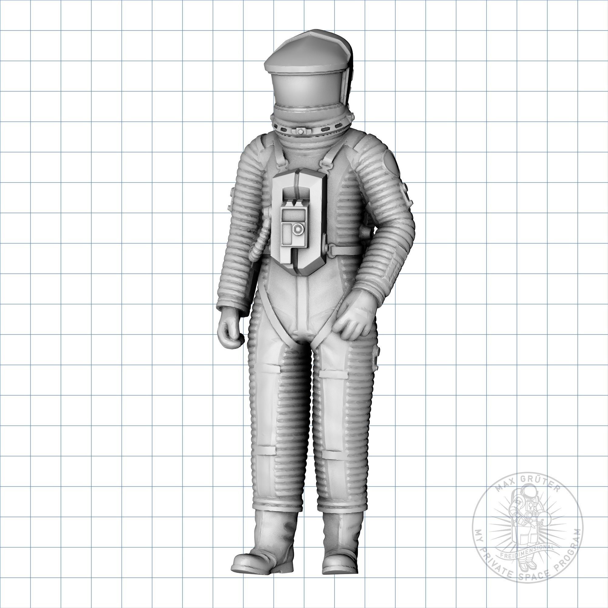 Lunar Astronaut Set - 2001 A Space Odyssey 3D print model_6