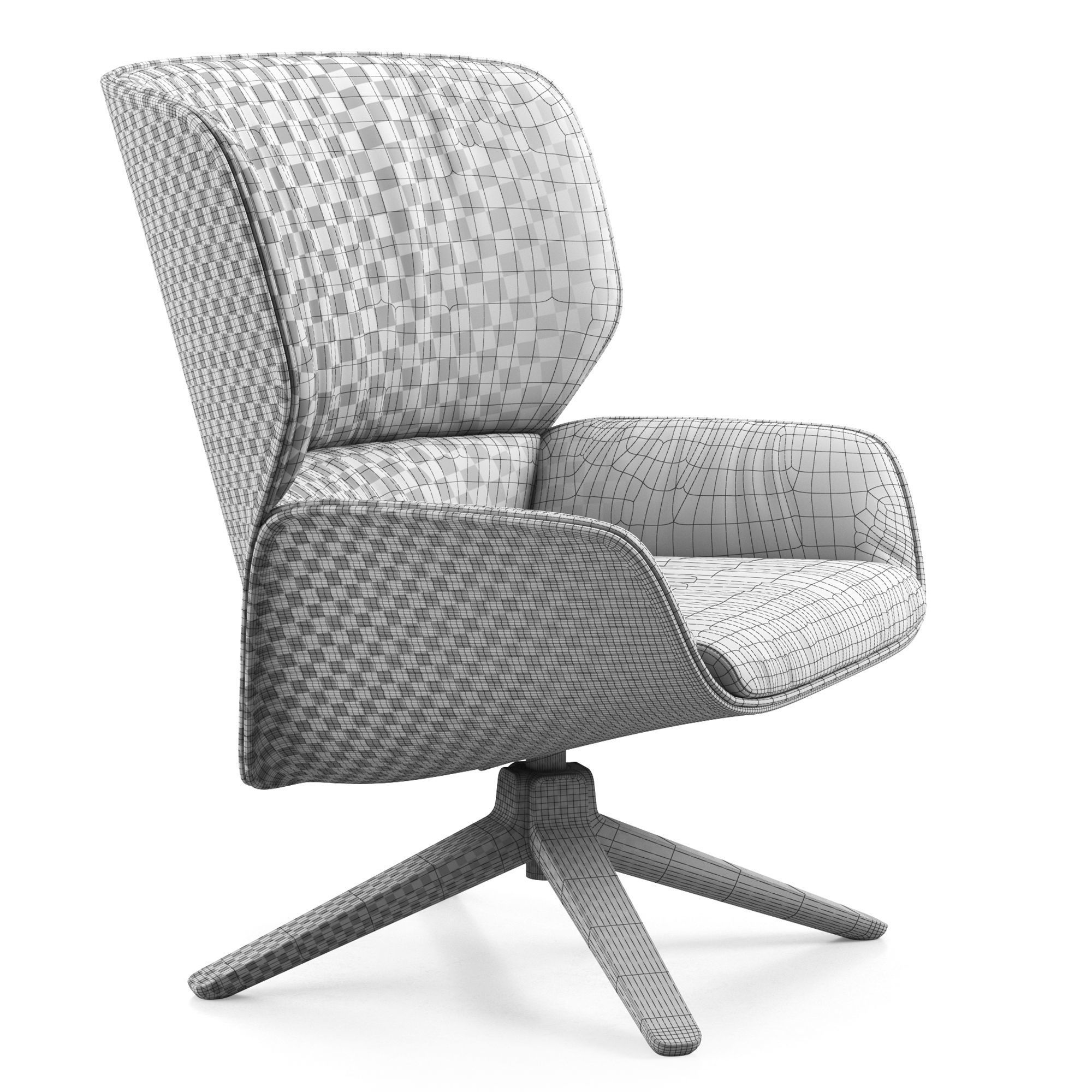 Andreu world Nuez lounge bio 2743 3D model_5