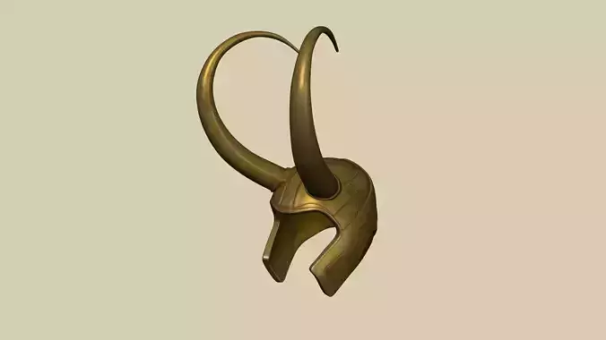 Loki Helmet - Character Design - Marvel Avengers Low-poly 3D model