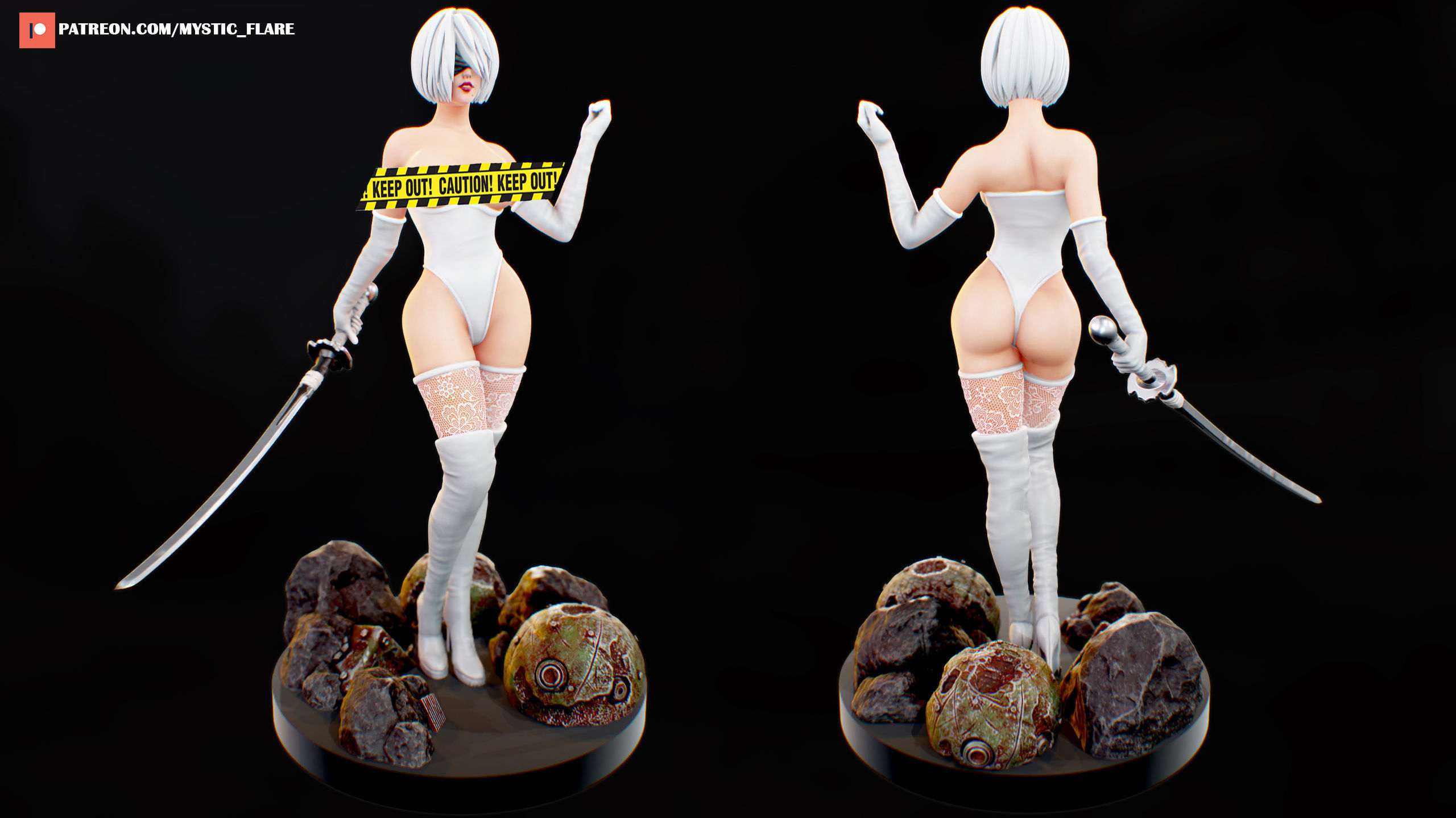 2B - Nier Fanart 3D print model_21