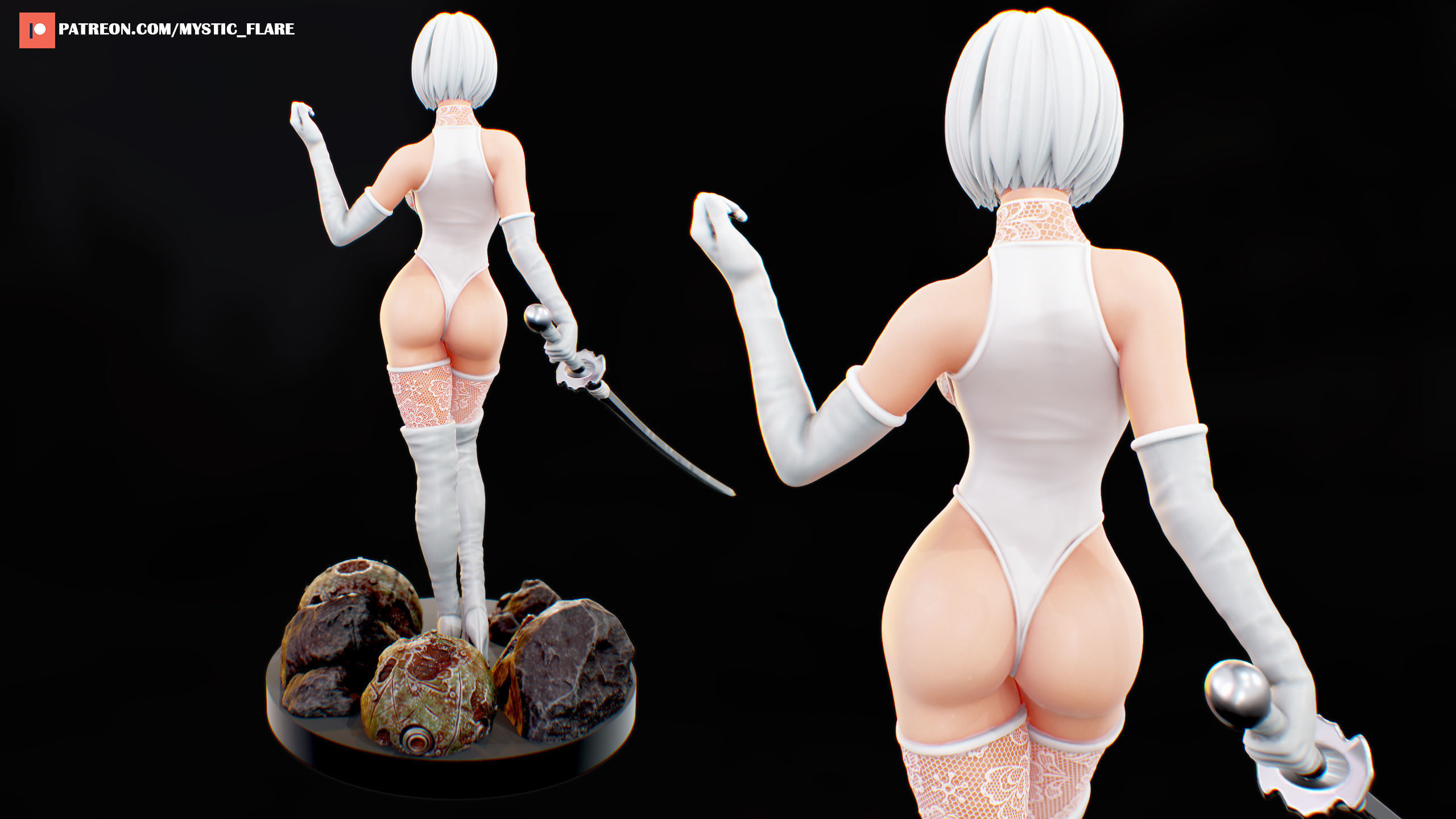 2B - Nier Fanart 3D print model_18