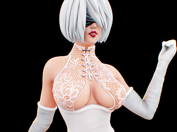 2B - Nier Fanart 3D print model_22
