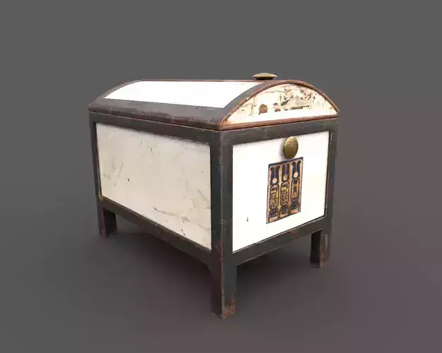Egyptic Chest Low-poly 3D model