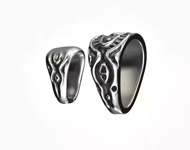 Two bails for pendants with ornaments - 3D model for download 3D print model