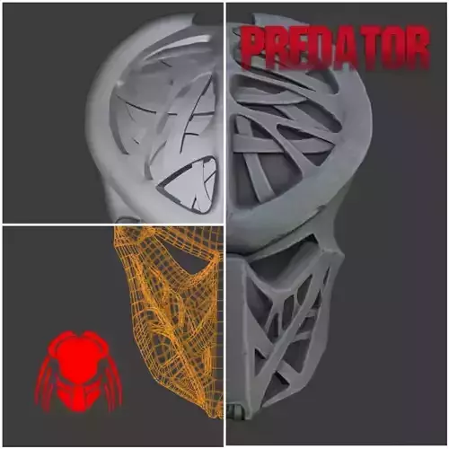 Predator mask  - PLAGUE 3D print model