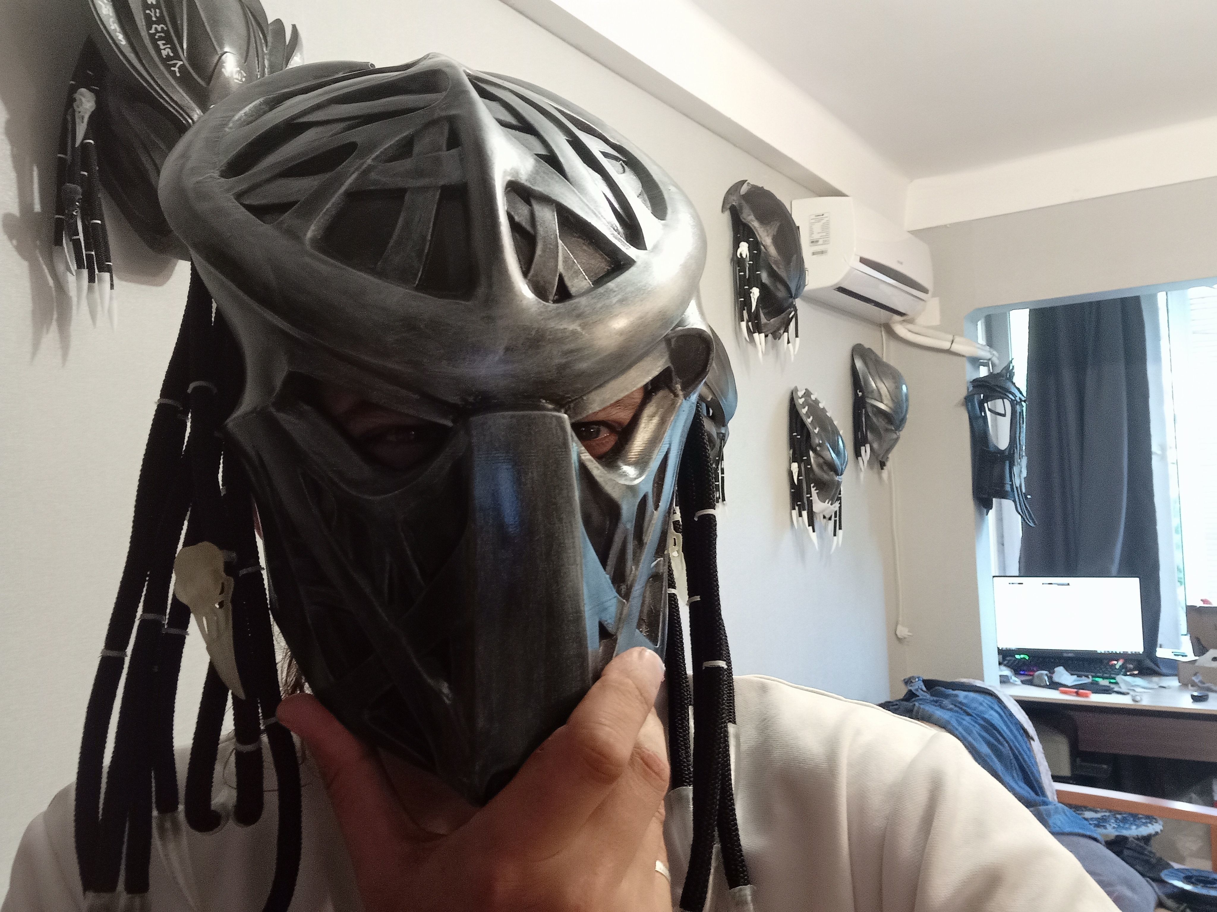 Predator mask  - PLAGUE 3D print model_1