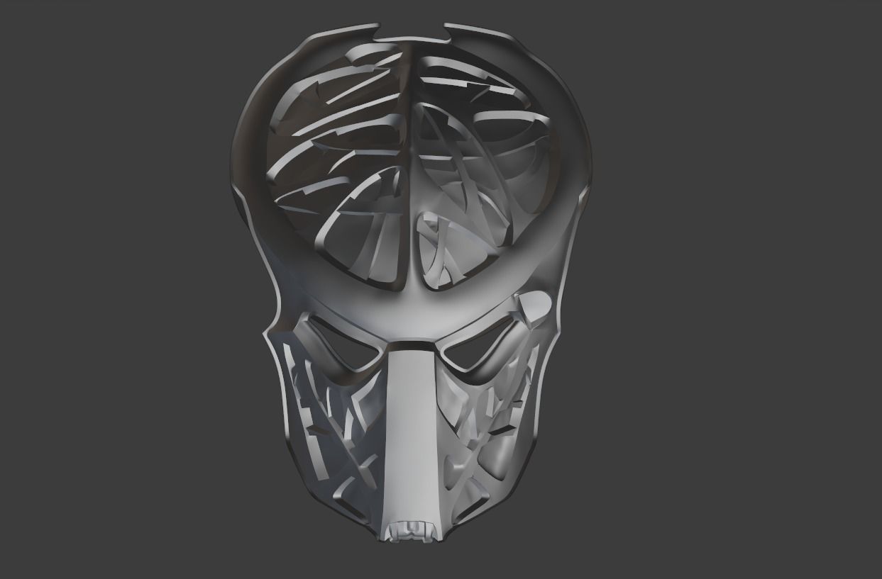 Predator mask  - PLAGUE 3D print model_12