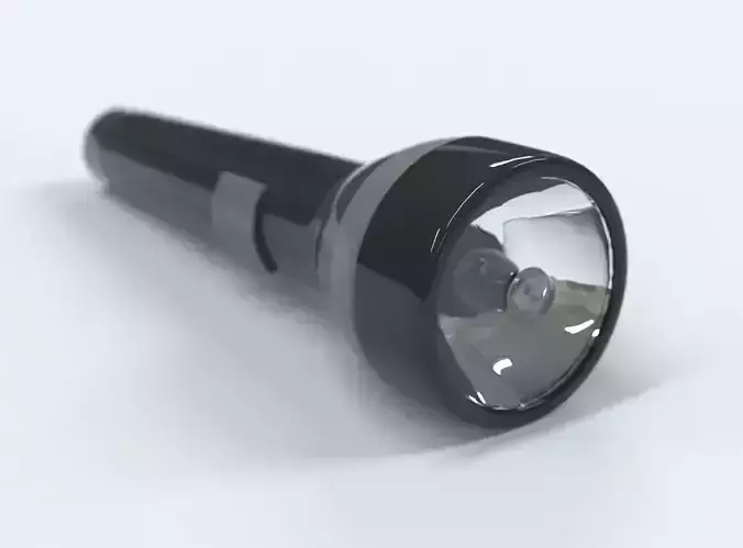 Flashlight 3D Model Low-poly 3D model