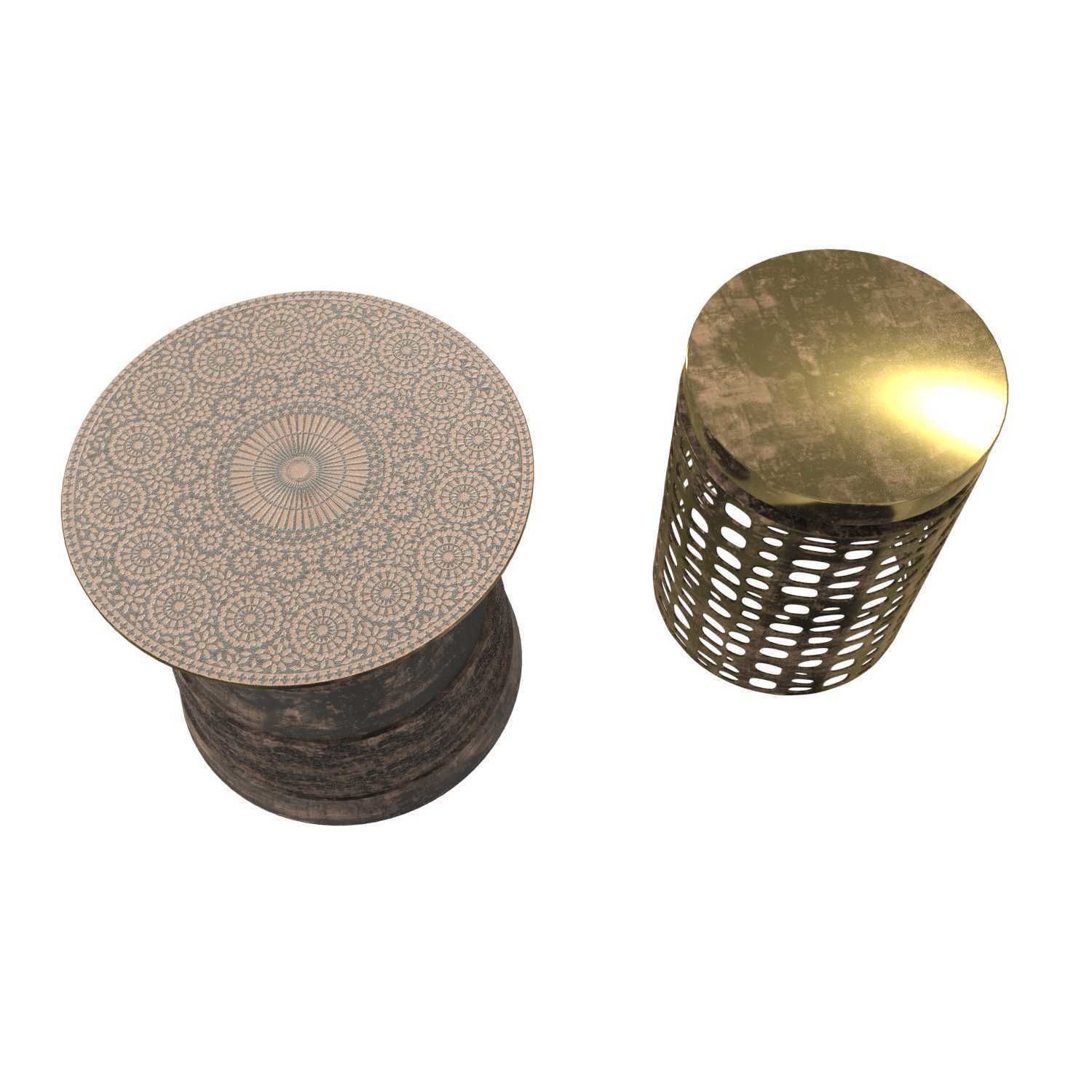 two side tables 3D model_2