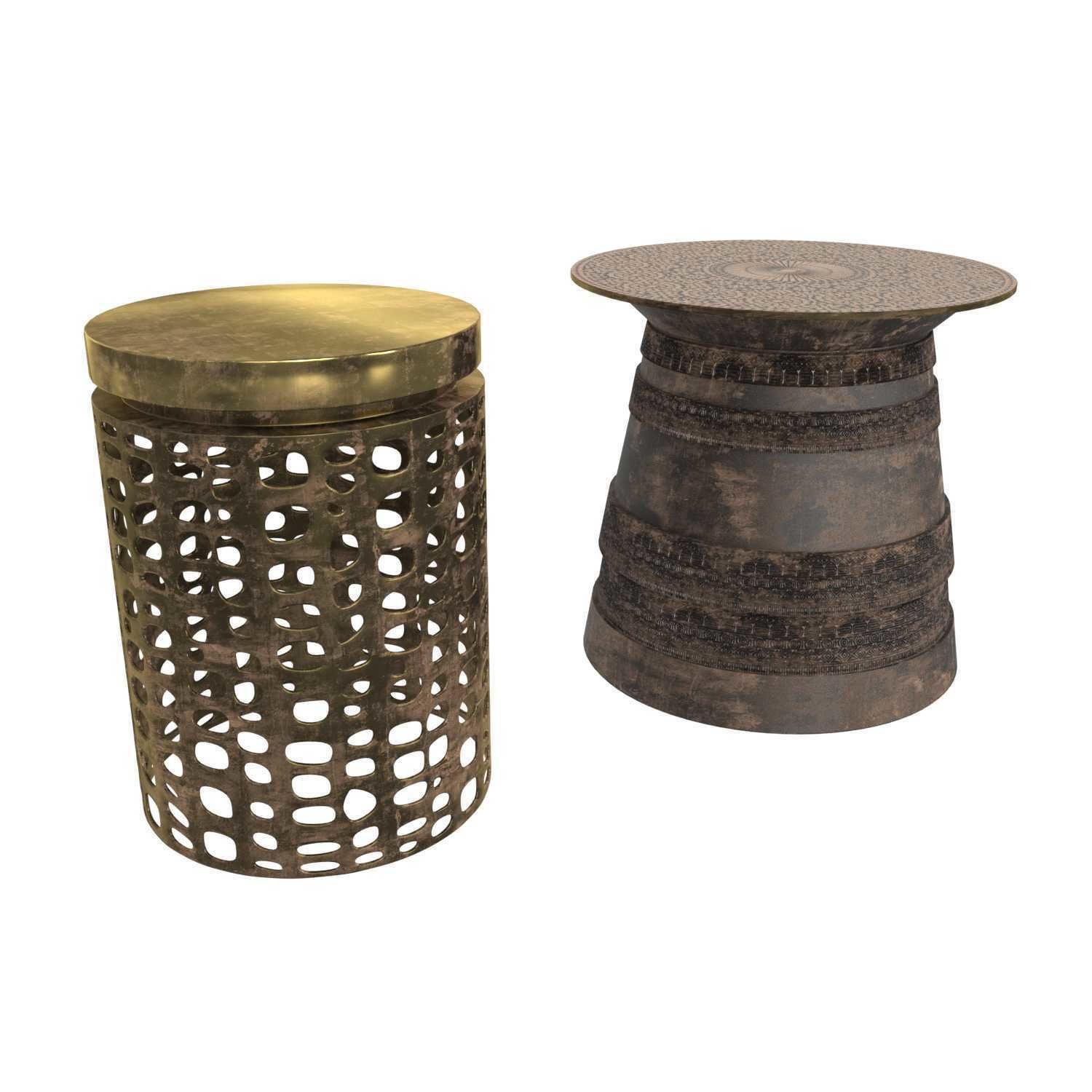 two side tables 3D model_1