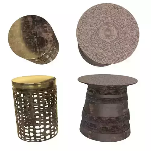 two side tables 3D model
