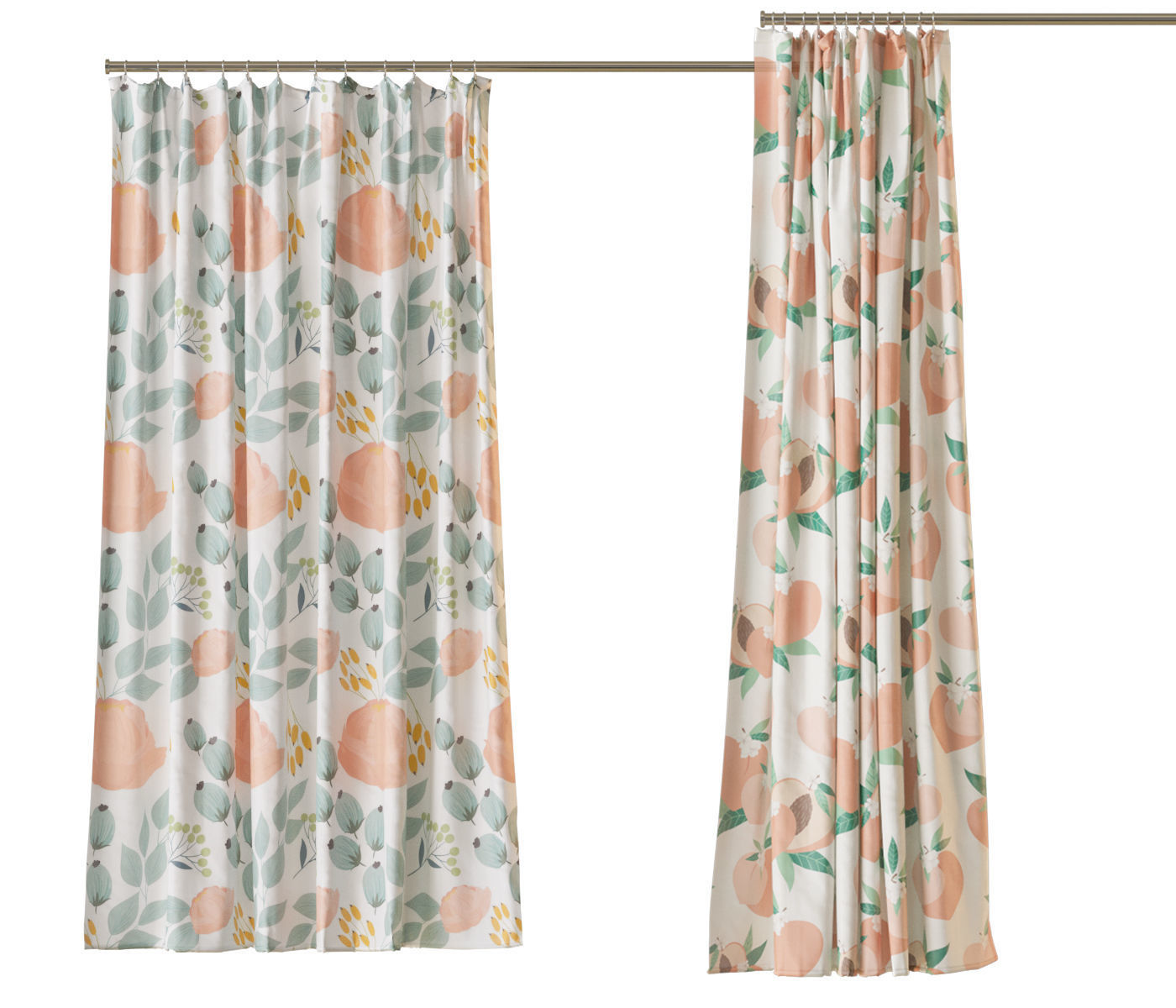 Shower curtain 6 prints 3 position 3D model_3